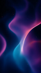 Wall Mural - Abstract purple and blue light streaks on a black background.