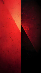 Poster - Abstract red and black background with textured overlay.