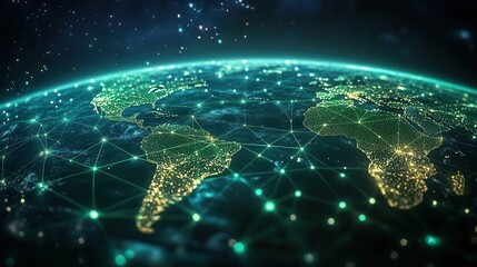 Global network of green energy systems interconnecting continents