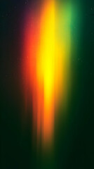 Canvas Print - Abstract red, yellow, and green light streaks on a dark background.