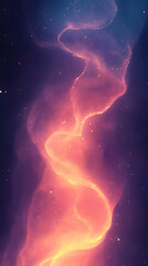 Wall Mural - Abstract swirling nebula with glowing light.