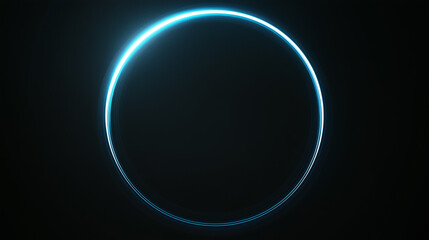 Wall Mural - glowing sphere on black