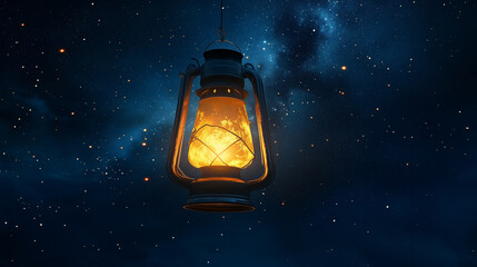 Wall Mural - lantern in the night