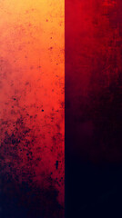 Canvas Print - Abstract textured background with vertical red and orange gradient.