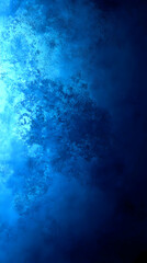 Poster - Blue grunge background with light shining in the top left corner.