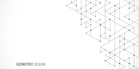 Wall Mural - abstract vector background with a geometric pattern of triangle shapes. graphic design element
