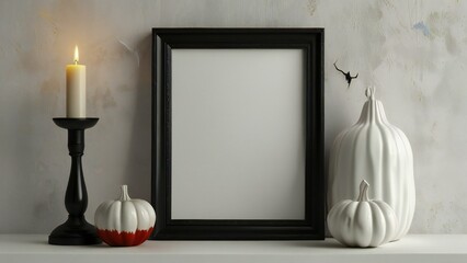 candle and frame