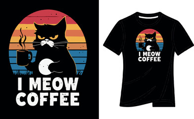 Funny Vector Tshirt Streetwear Design Coffee Lovers