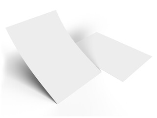 Canvas Print - flyer a4 paper mock up with shadow overlay. template for presentation branding, corporate identity, 