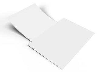 Canvas Print - flyer a4 paper mock up with shadow overlay. template for presentation branding, corporate identity, 
