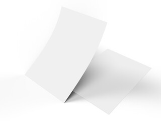 Canvas Print - flyer a4 paper mock up with shadow overlay. template for presentation branding, corporate identity, 