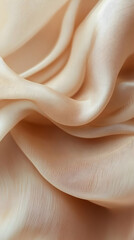 Sticker - Close-up of soft, flowing beige fabric with a subtle texture.