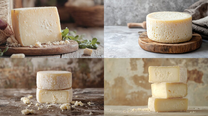 Canvas Print - various types of cheese