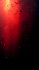 Sticker - Red and black abstract background with particles.