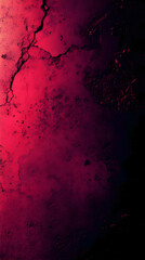 Poster - Red grunge texture background with cracks and gradient.