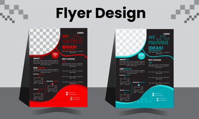 modern flyer design template for business.