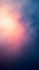 Poster - Soft pink and blue gradient sky at sunset.