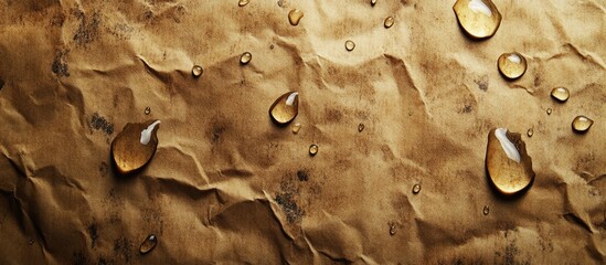 Aufkleber - Retro paper texture Antique paper texture Raindrops on vintage paper background Aged postcard featuring water drops image. with copy space image. Place for adding text or design
