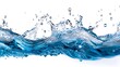 © Phichaphat - Blue Water Splash Isolated on White Background