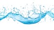 © Phichaphat - Blue Water Splash Isolated on White Background