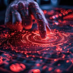 Poster - Cybernetic Hand Interacting with Holographic Interface.