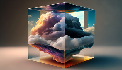 Poster - cloud computing technology concept