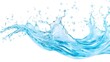 © Phichaphat - Blue Water Splash with Bubbles - Isolated Background