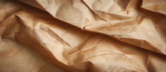 Aufkleber - Brown Kraft paper texture pattern serves as an abstract background that can be used for wallpaper letter cards postcards and reminder notes providing copy space for text