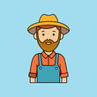 © Gleb - cartoon vector illustration of farmer