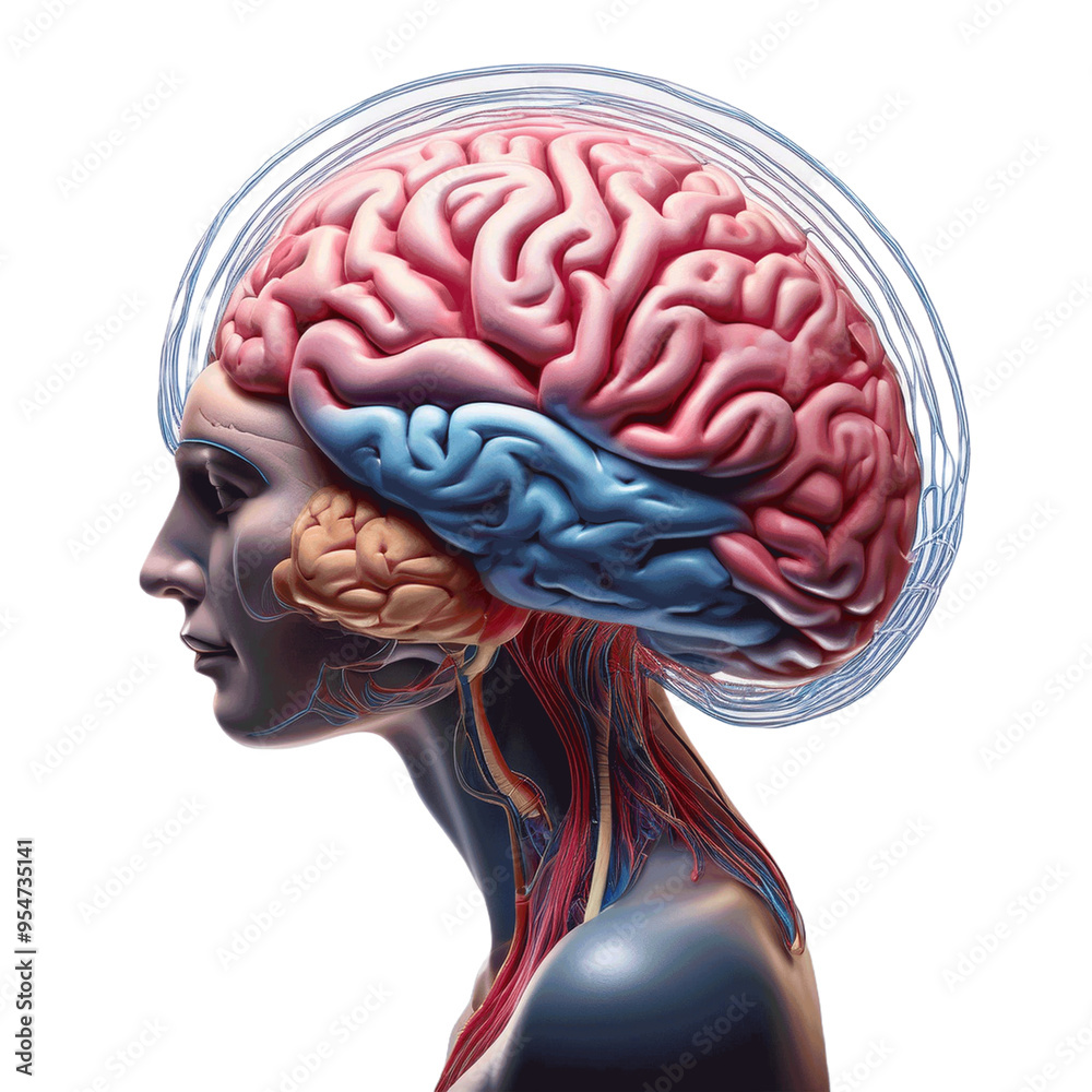 Human with Transparent Skin Revealing Brain | Unique Anatomical Art ...