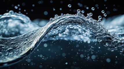 Water Wave with Bubbles