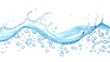 © Phichaphat - Water Splash with Bubbles - Liquid Background