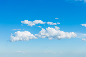 Beautiful blue sky with clouds