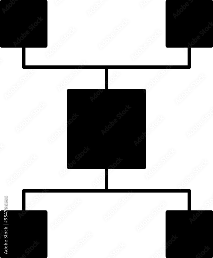 Flowchart. Hierarchy vector icons. Org chart. Organizational flow ...