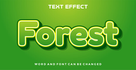 Wall Mural - Forest editable text effect