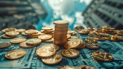 Aufkleber - Wealth creation, investment plan and assets. Generative AI.