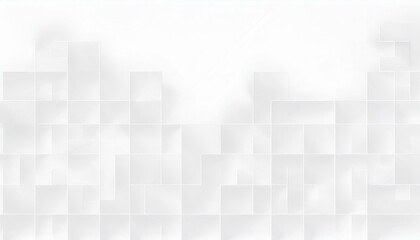 Poster - Abstract business concept misty backdrop with grey squares 3d geometric pattern, Geometric abstract white scaled cube boxes block background, seamless white, modern or grey geometric background.