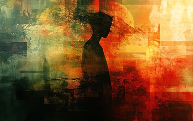 Aufkleber - Generate an abstract image with shapes representing choices