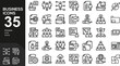 © Ehtsham - Set Vector Line Icons of Business and Finance.