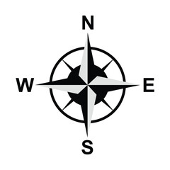 Poster - Compass icon vector design template. compass sign. compass symbol vector illustration