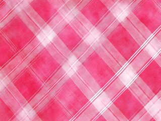 Poster - pink plaid background