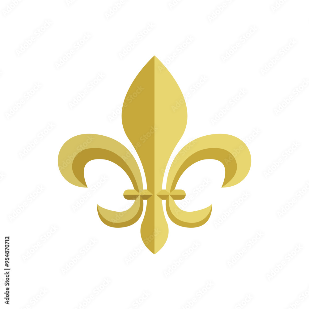 Fleur-de-lis symbol sign vector emoji Stock Vector | Adobe Stock
