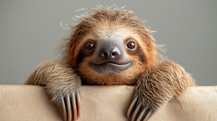 Poster - Cute Sloth with Big Eyes