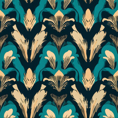 seamless pattern with feathers