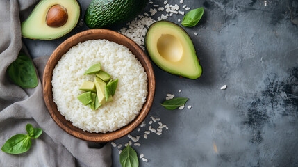 Canvas Print - avocado salad with avocado