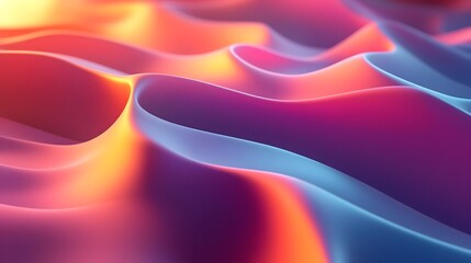 Poster - Vibrant Digital Gradient with Smooth Tertiary Color Transitions for Modern Sleek Designs
