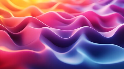 Poster - Vibrant Tertiary Color Gradient Blending Seamlessly for Dynamic Abstract Background