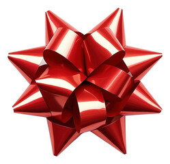 Poster - PNG Metallic bow origami paper shape.