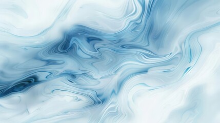 Wall Mural - abstract fluid background swirling patterns of white and blue soft dreamy quality with smooth gradients calming ethereal design suitable for various applications