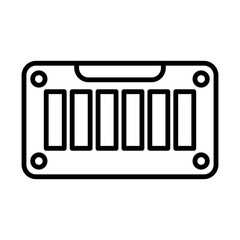 Wall Mural - Battery Indicator line icon